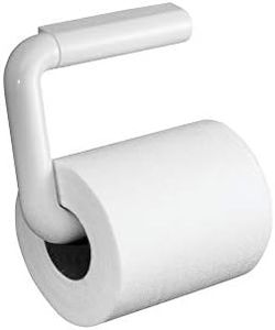 InterDesign Wall Mount Toilet Paper Holder for Bathroom - White