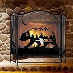 IRONWALLS 3-Panel Folding Fireplace