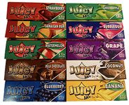 Juicy Jay 10 Pack Mixed Flavor 1 1/4 Size Flavored Rolling Paper 32 Count