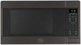 GE GCST16S1WTS Microwave Oven, 1,150-watt 8 Auto Cooking Settings, Kitchen Essentials for The Countertop, Dorm Room or Apartment, Child-Lock Technology 1.6 Cu. Ft, Black Stainless