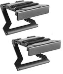 Mount Plus MP-APM-03-01 Top Shelf TV 5-inch Wide Flat Panel Adjustable Clip Mount Holder for Streaming Device, Media Boxes, Speakers and Mount Made for Apple TV (2 Pack 5 Inch)