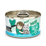 Weruva B.F.Play - Best Feline Friend Paté Lovers, aw Yeah!, Turkey & Tuna Tweet Me! with Turkey & Tuna, 2.8oz Can (Pack of 12)