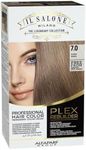 Il Salone Milano Plex Rebuilder Permanent Hair Color Cream - 7.0 Blonde Professional Hair Dye Kit for a Natural Gloss & Glaze - Paraffin, Paraben, and Alcohol Free