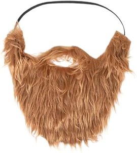 Dress Up America Fake Beard Costume - Costume Beard and Mustache - Beard Costume for Adults and Teens Brown