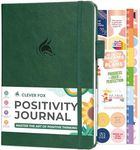 Clever Fox Positivity Journal – Daily Gratitude & Affirmation Journal with Prompts – Motivational Mental Health Journal for Women & Men with Habit Tracker – Lasts 6 Months, A5 Size (Forest Green)