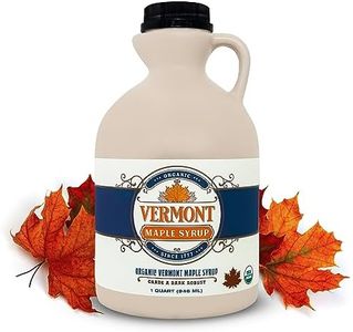 Vermont Maple Syrup - 32 oz Grade A, Dark Robust Organic Maple Syrup - 100% Pure and Authentic Maple Syrup for Pancakes, Waffles and More - Nut free, Gluten Free, Vegan, Paleo