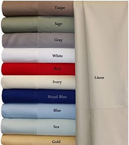 Royal Hotel Bedding Parure de lit 5 pièces 100 % viscose naturelle fabriquée à partir de bambou, draps doux et rafraîchissants, draps d'hôtel et taies d'oreiller respirants - Taille King réglable -