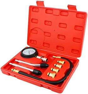 Awsuc Testeur de compression, testeur de bougie d'allumage, kit d'outils de manomètre pour tester moto, voiture, moteur hors-bord tronçonneuse motoneige, voiture, moteur à gaz