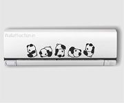 Wall Attraction Panda Circus Air Conditioner Sticker AC Sticker Bedroom Sticker| Home/Office Wall Decoration (Size- Standard)