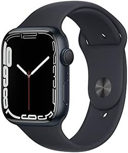 Apple Watch Series 7 [GPS 45mm] Smart Watch w/Midnight Aluminum Case with Midnight Sport Band. Fitness Tracker, Blood Oxygen & ECG Apps, Always-On Retina Display, Water Resistant