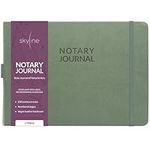 Skyline Notary Journal – Official Notary Public Record Book with Numbered Pages – Log Book for Notarial Acts & Records – Notary Supplies – 250 Entries, Hardcover, 10x7″ (Cypress)