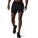 ASICS Mens Core 5 Inch Performance Shorts Black/Grey L