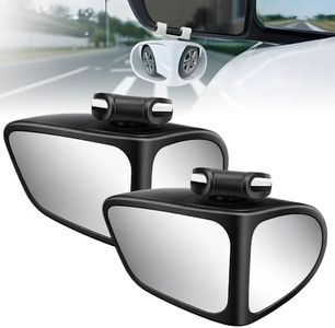 2 Pcs Car Blind Spot Elimination Mirrors, 2026 New Adjustable Mirror, Durable Wide Angle Mirror for Parking Assist, Universal Mirror for Truck SUV, Blind Spot Mirrors for Drivers (Black)