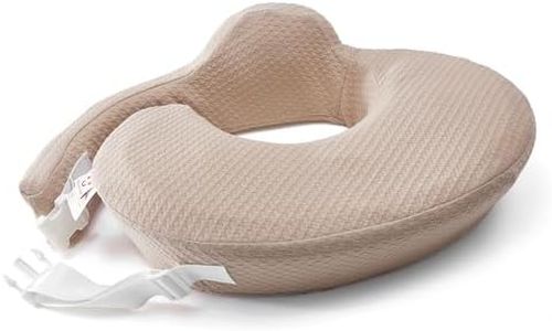 QSTEHEML Nursing Pillow for Breastfeeding - Adjustable Breastfeeding Pillows for Women with More Support & Removable Cover, Baby Feeding Pillow for Newborn Moms and Baby Essentials,Brown