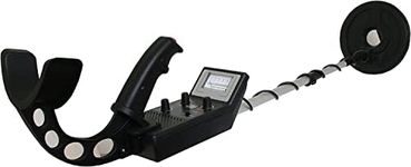 SuperEye S500 Metal Detector - Waterproof 8-inch Search Coil, 9 Detection Functions, Ergonomic Armrest, Black