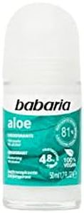 Babaria - Desodorante Rollon Aloe - Desodorante hidratante - 0% alcohol - Antitranspirante - 50ml