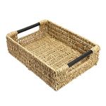 Woodluv Storage Baskets Large, Storage baskets for Shelves, Storage Box Organiser, Baskets to make hampers With Wood Handles -Large