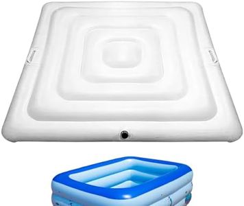 Couvercle De Spa Carré Gonflable, PVC Bache Gonflable Spa Carré Isolant 135x135cm, Housse De Protection Couverture pour Spa & Bain À Remous
