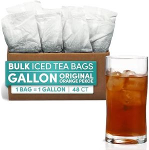Sarasota Tea Orange Pekoe Black Iced Tea 1 Gallon Filterpacks (1 oz Bags, Pack of 48)
