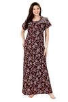 Soulemo Women's Printed Alpine Nighty (XL - Bust - 48 - Plum.) 1657SXL