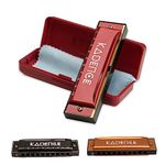 Kadence Daitonic Harmonica T104, With Learning course Key of C 10 Holes 20 tones Mouth Organ for Kids Adults and Beginners,with Hard Case (Red)