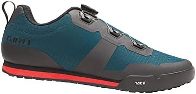 Giro Unisex's Tracker Mountain Biking Shoe, Harbor Blue Bright Red, 11.5 US