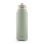 Ello Pop & Fill 32oz Stainless Steel Water Bottle with QuickFill Technology, Double Walled and Vacuum Insulated Metal, Leak Proof Locking Lid, Sip and Chug, Reusable, BPA Free, Pistachio