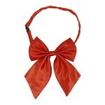 AUSUAYA Women Silk Uniform Bow Tie, Cute Anime Bowtie For School Girls Necktie/Cosplay/Goth/Valentine Party GB-B1 (Red)