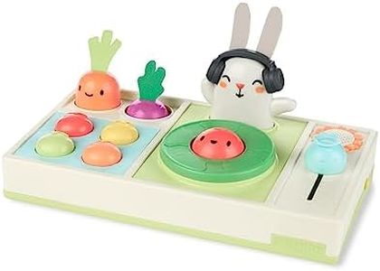 Skip Hop Baby Musical DJ Set Toy with Lights, Songs, Sound Effects, and Soft Textures, Farmstand Let The Beet Drop DJ Set