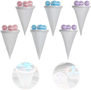 Pet Hair Remover for Laundry, Floating Hair Filtering Mesh Removal Reusable Lint Catcher for Washing Machine Wool Device, Pet Hairs Remover Hairs Filter Cleaning Mesh Bag (3Color, 6pcs)