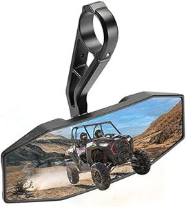 KEMIMOTO UTV Rear View Mirror Replace 2881540 for 1.75 inch Roll Bar 360° Adjustable Center Rearview Mirror Compatible with Polaris RZR 900 1000 XP/General 1000