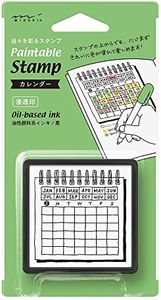 Midori 35399006 Stamp, Penetrating Stamp, Calendar Pattern