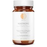 Nootropics Brain Supplements, Very High Potency Cognitive Enhancer for Energy, Focus, Brain Function, Mental Alertness & Memory with Bacopa Monnieri, Ginkgo, Tyrosine, Theanine, Caffeine, B6 & B12