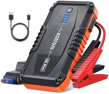 AstroAI S8 Mini Car Battery Jump Starter Power Bank,1500A Peak Car Jump Starter Power Bank Portablefor 12V Vehicles Up to 6.0L Petrol & 3.0L Diesel, with Smart Jumper and LED Torch