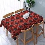 RULOPA Design Target Print Rectangular Tablecloth Spill Proof And Waterproof,Tablecloth For Outdoor Use, Parties Christmas (137x183cm)