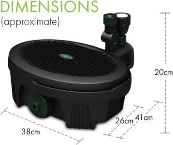 Blagdon Inpond 5-in-1 Pond Pump & Filter with UV, LED, 3 Fountain Heads – 3000L