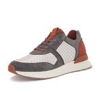 Gentle Souls by Kenneth Cole Men's Laurence Jogger Comb Sneaker, Light Grey Multi, 9