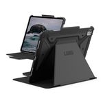 URBAN ARMOR GEAR UAG Designed for iPad Pro 13" Case (7th Gen, 2024, M4) A2926, A2925, A3007 Adjustable Multi-Angle Viewing Stand Auto Sleep/Wake Folio Cover w/Pencil Holder, Metropolis SE Black