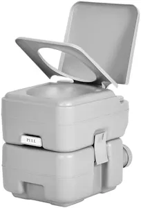 YITAMOTOR 5.8 Gallon Portable Toilet for Camping, RV Travel Potty with Press Flush Pump, Leak-proof Seal Ring for Travel, Boating, Hiking, Trips
