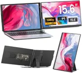 Cevaton Laptop Screen Extender - 15.6" FHD 1080P Portable Monitor for Laptop, Detachable & Plug and Play Dual Laptop Monitor Extender for 13"-17.3" Laptops, Compatible with Wins/Mac/Android/Chrome