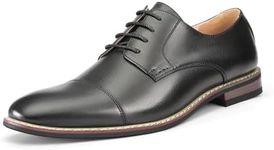 DREAM PAIRS Bruno Marc Men's Leather Lined Formal Dress Oxfords Shoes,Size 10.5,Black,Prince-6