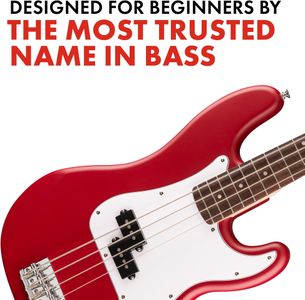 Squier Precision Bass Guitar, Dakota Red – Electric 4-String