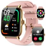 LLKBOHA Smart-Watches-for-Women-Answer/Make Calls - 1.85" Smartwatch with Heart Rate Sleep Monitor, Fitness Watch 111+ Sports, Step Counter, Female Health, IP68 Waterproof watch for Android iOS