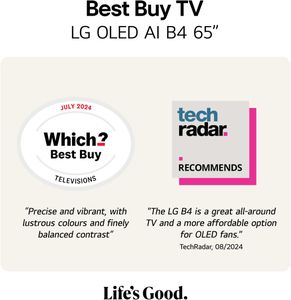 LG 65" OLED 4K Smart TV – Ultra HD HDR, ThinQ AI