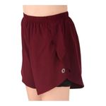 Oysters Women’s 2 in 1 Running Skirt Shorts Quick Dry Gym Athletic Workout Shorts for Women (M, Maroon)