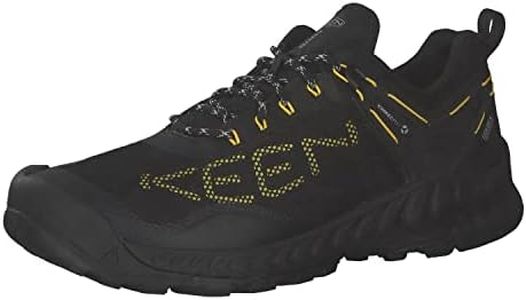 KEEN Nxis Evo Impermeabile, Scarpe da Escursionismo Uomo, Black Yellow, 42 EU