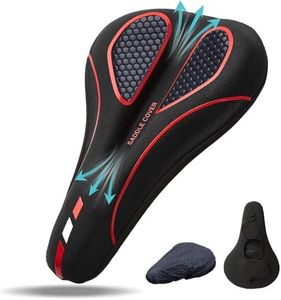 Bike Seat Cushion for Men & Women Comfort, Cushion for Narrow Seat, BMX, MTB & Road, Bicycle Seat Cushion Fit for Peloton, Spin and Stationary Bike, Indoor Outdoor Cycling