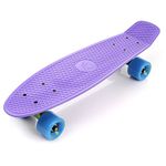 Skateboard Retro 56 cm / 22 in Mini Cruiser Plastic Board Perfect Complete Board Vintage Skateboards Perfect Kids Boys Girls