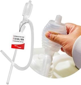 TERA PUMP Chemical Siphon Hand Pump, Gas Can Lock, Acid Resistant, 21.2 inch Hose, 1.8 GPM