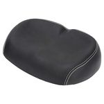 QANYEGN Noseless Bike Seat, Wide No Nose Comfort Seat Cushion, Universal Saddle Replacement for Motain and Road Bikes